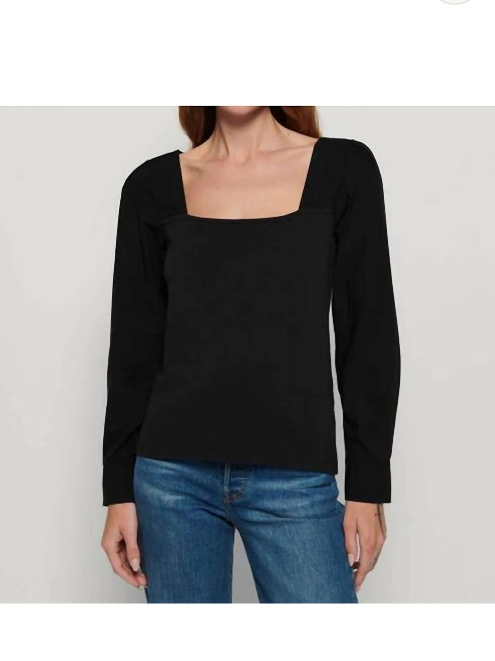 Nation LTD Black Square-Neck Kinsey Combo Top